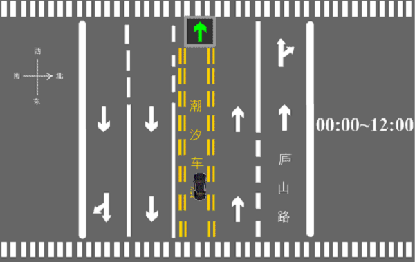 潮汐车道线